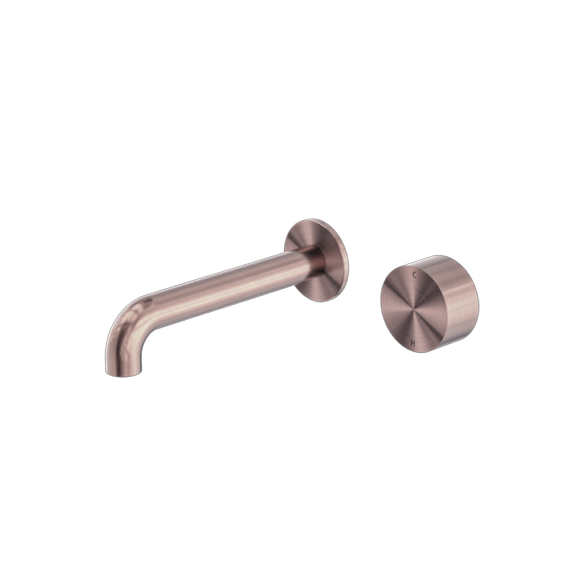Kara Progressive Wall Basin/Bath Set 260mm Brushed Bronze