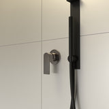 BIANCA SHOWER MIXER 80MM PLATE GUN METAL