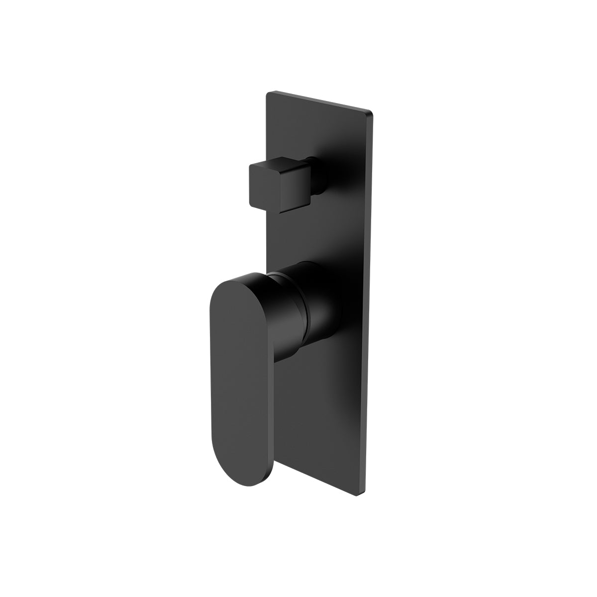 Ecco Shower Mixer With Divertor Matte Black
