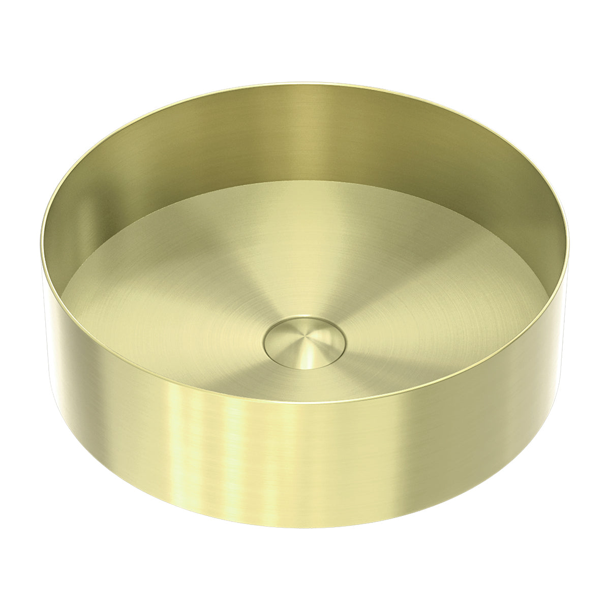 OPAL ROUND 400MM STAINLESS STEEL BASIN BRUSHED GOLD