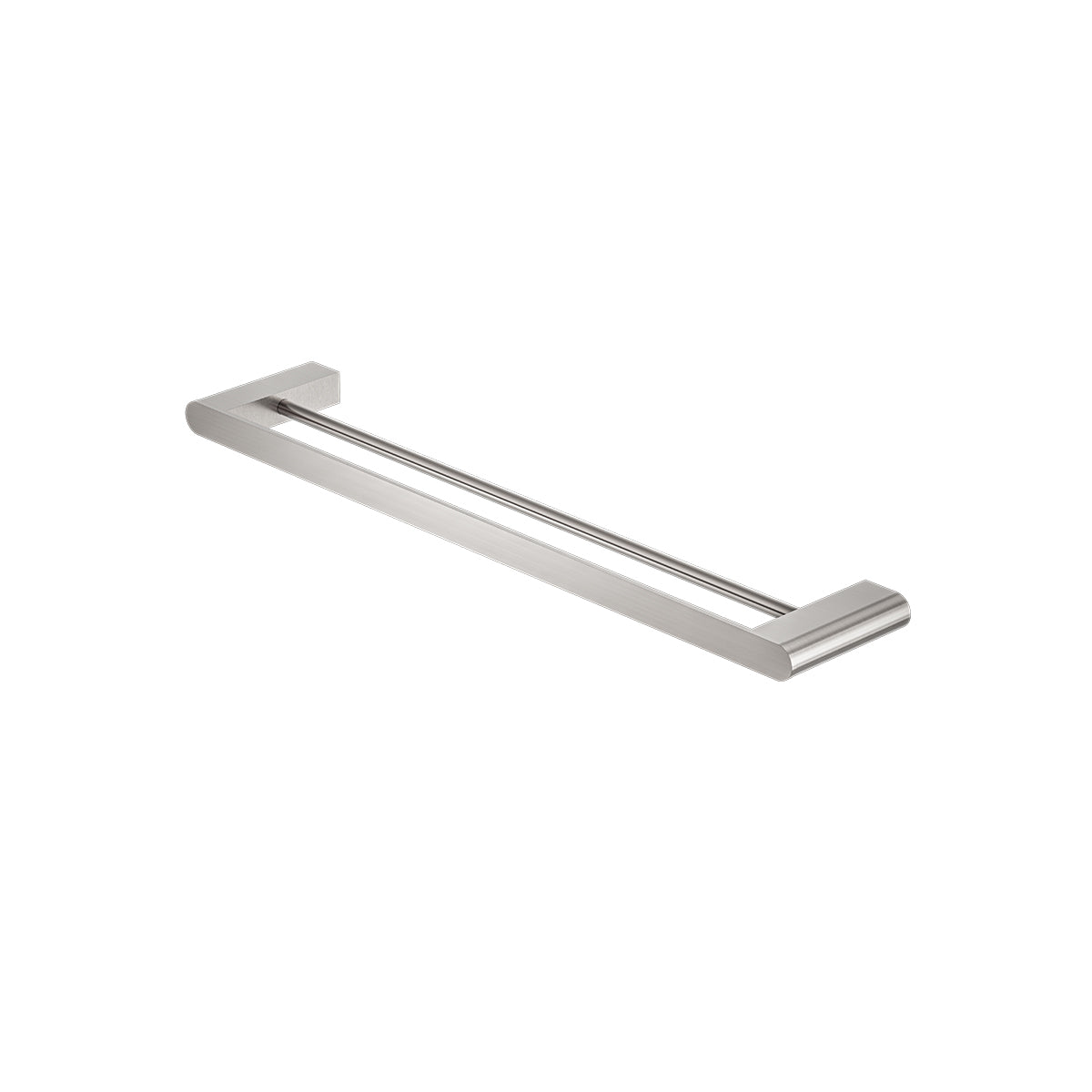 Bianca Double Towel Rail 800mm Brushed Nickel