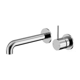 Mecca Wall Basin/Bath Mixer Separate Back Plate Handle Up 230mm Chrome