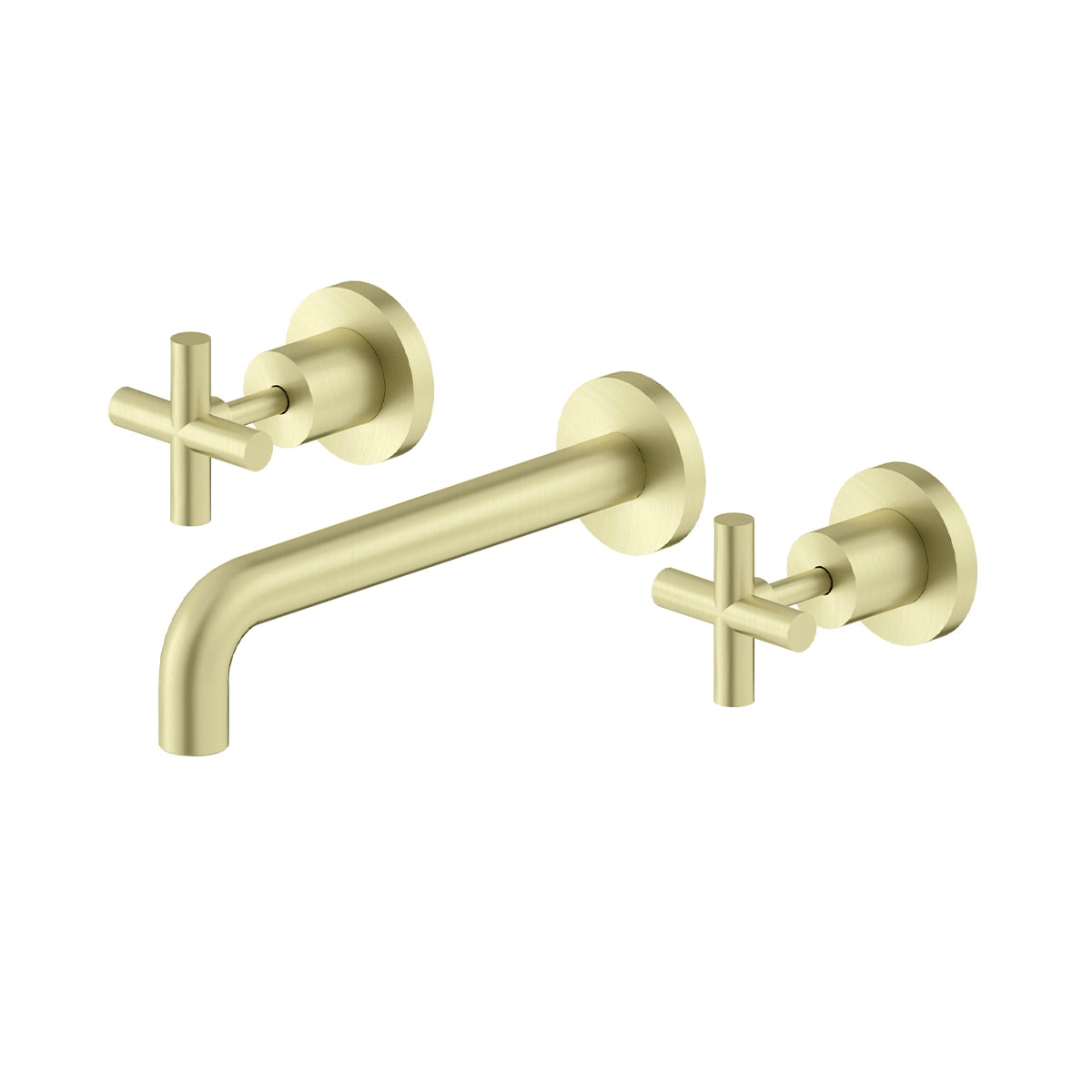 X Plus Wall Basin Set 180mm Brushed Gold