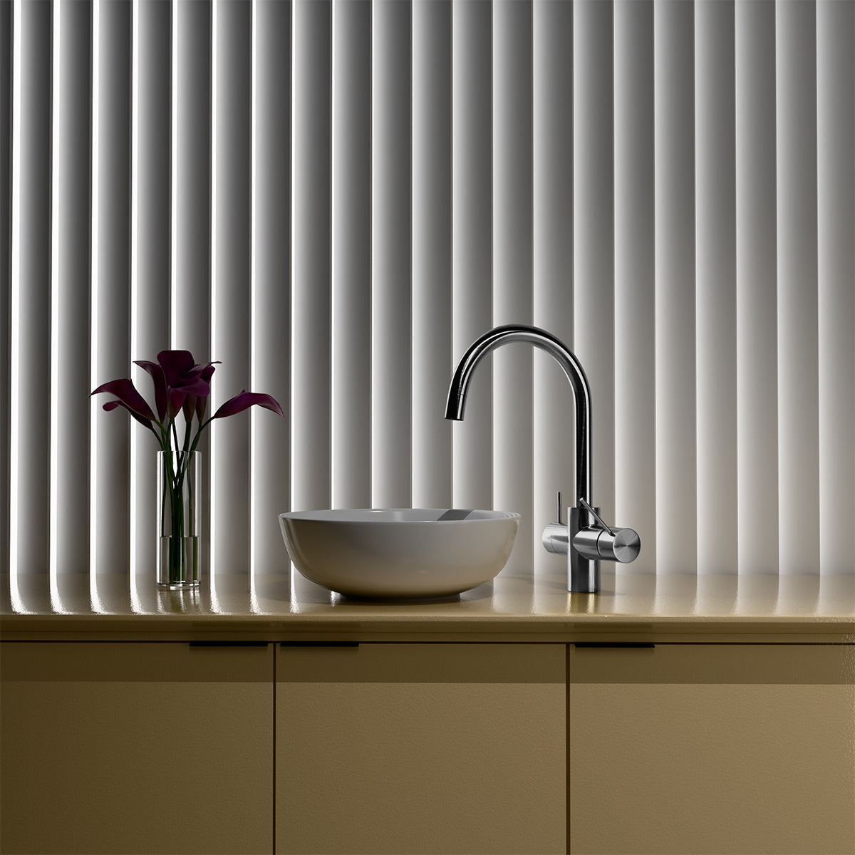 Mecca 3 Way Filtered Mixer Tap Gun Metal