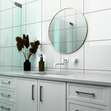 MECCA SHOWER MIXER 60MM PLATE MATTE WHITE