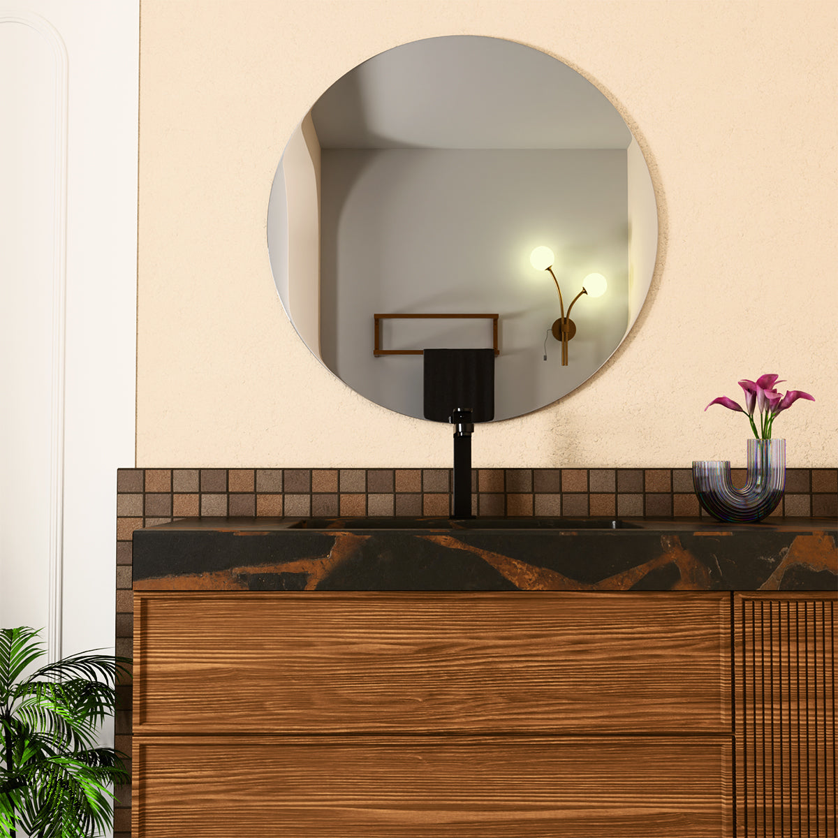 Ecco Tall Basin Mixer Matte Black
