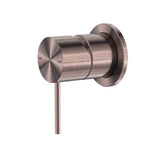 MECCA SHOWER MIXER 60MM PLATE BRUSHED BRONZE