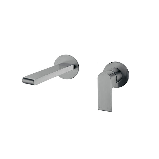 BIANCA WALL BASIN/BATH MIXER SEPARATE BACK PLATE 230MM GUN METAL
