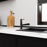 Crue Pull-Out Kitchen Mixer Brushed Brass