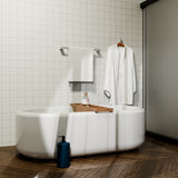 BIANCA SINGLE TOWEL RAIL 800MM CHROME