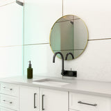 Mecca Wall Basin/Bath Mixer Swivel Spout Handle Up Matte Black