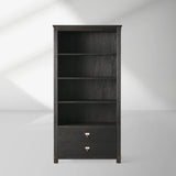 Telegraph Solid Wood Office Bookcase Hand-Distressed Tall Cabinets