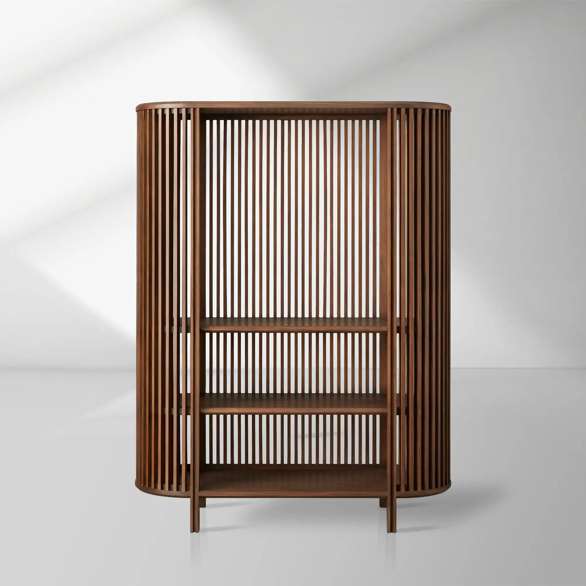 Paige Low Reeded Storage Cabinet