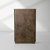 Polanco Wood Tall Storage Cabinet Large Sideboard With Two Spacious Drawers