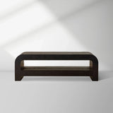Pierre Mid-Century Modern Wood Coffee Table Sofa Center Tea Table in Oak Veneer