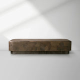 Pola Wood Plinth Coffee Table Wabi-Sabi Living Room Center Tea Table