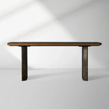 Polanco Ash Entrance Console Wood Hallway Entryway Table With Steel Base