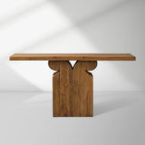 Dumai Reclaimed Teak Hallway Console Entrance Table Wood Country Entryway Table