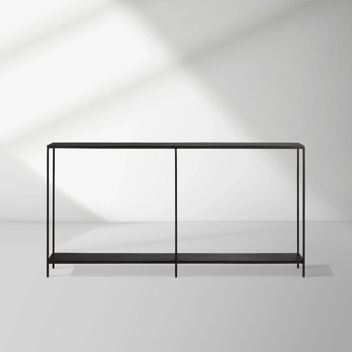 Kavali Metal Entryway Console Table Solid Iron Frame Hallway Entrance Table