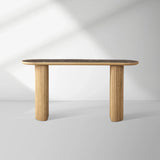 Aster Solid Oak Entryway Console Table Modern Hallway Entrance table