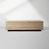 Sullivan Rectangle Coffee Table Living Room Oak Wood Center Tea Table Rural Cocktail Table