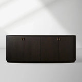 Bexler Natural Wood Sideboard Buffet Table Living Room Entryways Cabinet