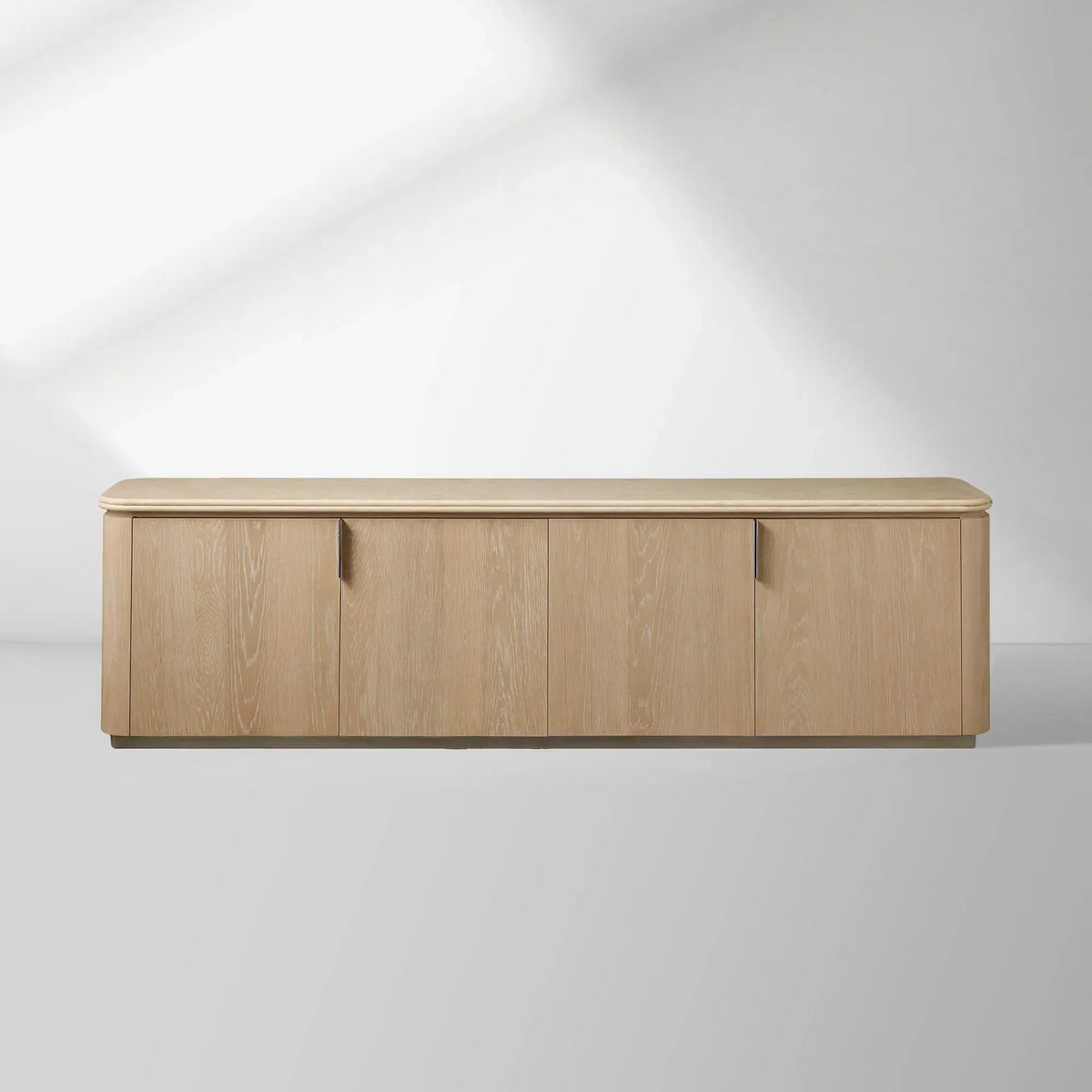 Caden Stone Top TV Stand Media Console Side Cabinet Television Storage Unit Wood Sideboard