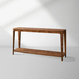 Mogadore Mappa Burl Entryway Console Table Poplar Wood Hallway Entrance Table