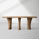 Soumaya Primavera Top Entryway Console Table Mahogany Legs Wood Hallway Entrance Table
