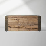Telluride Mexican Oak TV Stand Cabinet Media Console Result Sideboard Wood Television Storage Unit