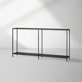 Kavali Console Table Solid Iron Frame Entrance Side Table