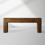 Ubud Wood Entrance Console Table Reclaimed Teak Sidewalk Table
