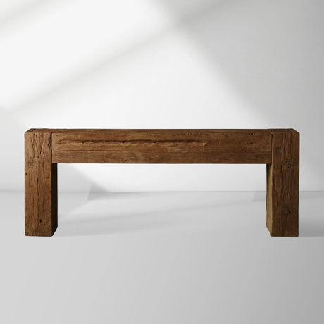 Ubud Wood Entrance Console Table Reclaimed Teak Sidewalk Table