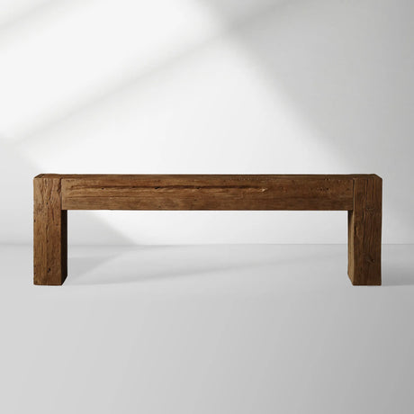 Ubud Wood Entrance Console Table Reclaimed Teak Sidewalk Table