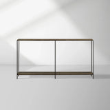 Kavali Console Table Solid Iron Frame Entrance Side Table