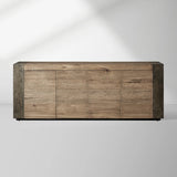 Telluride Mexican Oak TV Stand Cabinet Media Console Result Sideboard Wood Television Storage Unit