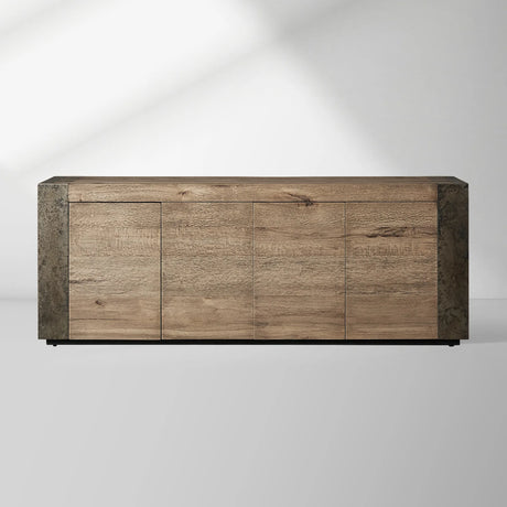Telluride Mexican Oak TV Stand Cabinet Media Console Result Sideboard Wood Television Storage Unit