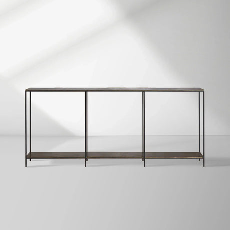 Kavali Console Table Solid Iron Frame Entrance Side Table