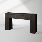 Ubud Wood Entrance Console Table Reclaimed Teak Sidewalk Table