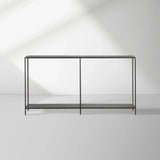 Kavali Console Table Solid Iron Frame Entrance Side Table