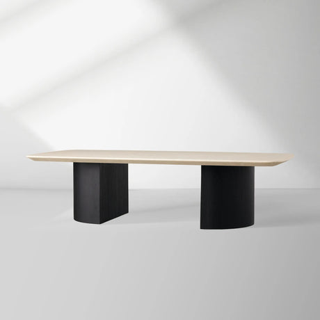 Saint Germain Marble Top Coffee Table Oak Wood Dauphine Base Cocktail Table Living Room Ston Top Center Tea Table