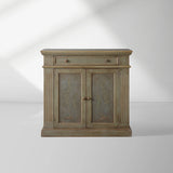 Cosetta Antique Ltalian Sideboard Fern Motif Buffet Table Living Room Wood Entryways Cabinet