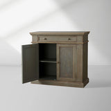 Cosetta Antique Ltalian Sideboard Fern Motif Buffet Table Living Room Wood Entryways Cabinet