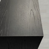 Sullivan Wood Waterfall Coffee Table Rectangle Rural Cocktail Table Oak Wood Center Tea Table