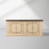 Oriana Bell’Arte Poplar Wood Sideboard Buffet Table Living Room Antique Entryways Two Drawers Cabinet