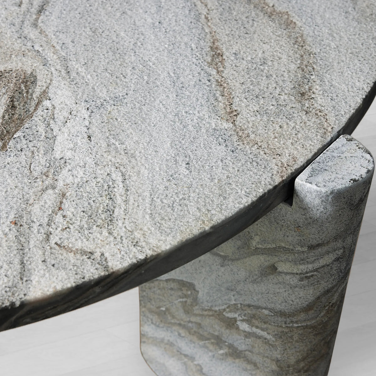 Lonelle Solid Natural Stone Coffee Table Modern Cocktail Table Living Room Center Tea Table