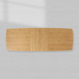 Redding Extending Dining Table in Oak Wood with Two Self-Storing Leaves