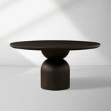 Perth Round Romanian Wood Dining Table