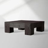 Ubud Square Reclaimed Teak Coffee Table Wood Living Room Center Tea Table Vintage Cocktail Table
