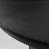 Kyoto Round Coffee Table Nickel-Plated Cast Aluminum Cocktail Table Living Room Metal Center Tea Table